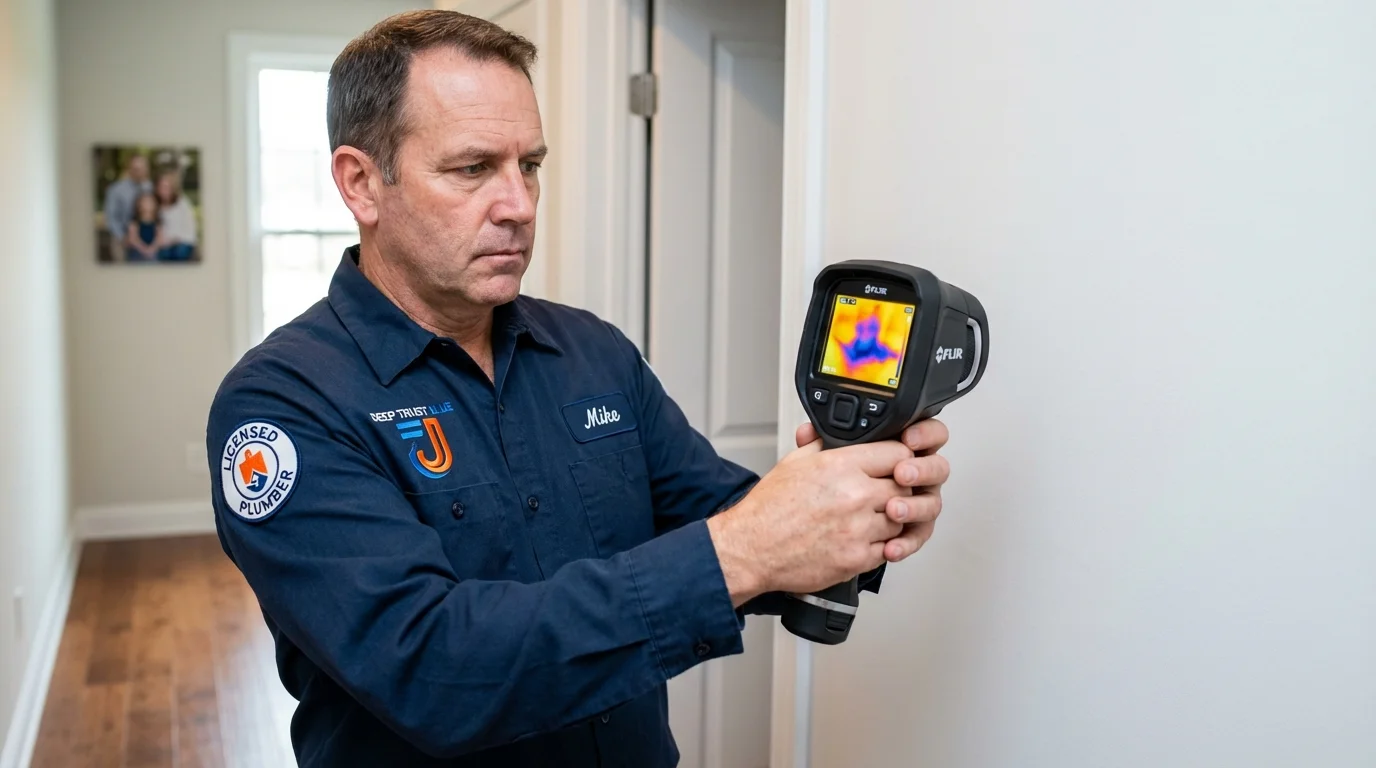 Thermal imaging leak detection by Johns Plumbing LLC in Wrightsville